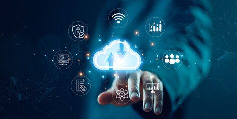 application platform connect technology, technology cloud data storage, solution big data, and...