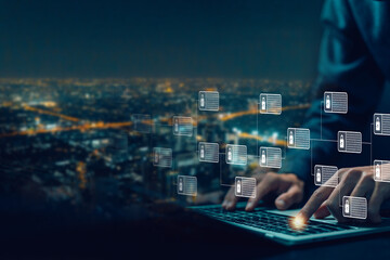 cyber security financial, blockchain technology. transactions secure business networks, and ledger data algorithms linked together in a chain. concept of system Payments cryptocurrency digital