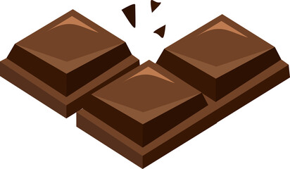 Chocolate bar with missing pieces. Perfect for promotional material, packaging, or social media content for confectionery brands and chocolate lovers.