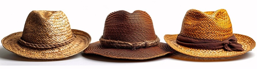 Brown Straw Hat with a Twist A Fashionable Accessory for the Month of May Generative AI
