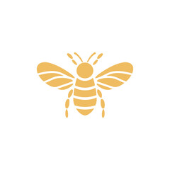 Bee logo design vector template - obrazy, fototapety, plakaty