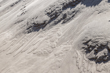 流砂の模様　Photo of quicksand hill pattern - obrazy, fototapety, plakaty