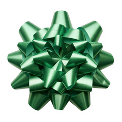 Buzzing Holiday Charm: Green Bow Delights Isolated 