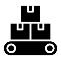 product in conveyor belt icon