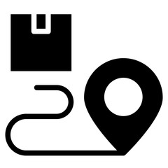 Delivery Services, route delivery icon