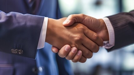 Close-Up of Two People Shaking Hands