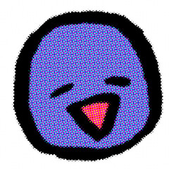 vintage human face art emoji