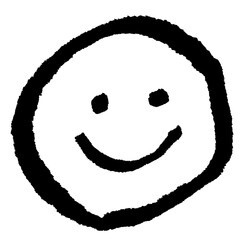 BLACK AND WHITE HAND-DRAWN HUMAN FACE LINEART