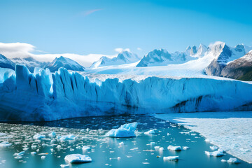 An Iceberg Stands as a Monument in the Polar Regions