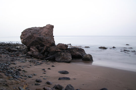 Rocks on beach