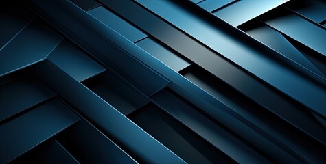 Dark blue stripes surface abstract background. Created with Ai