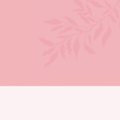 Fototapeta na wymiar Cute kawaii product display pastel floral background