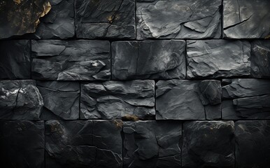 Stone wall texture background. Created with Ai