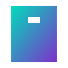 blue folder with paper