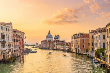 Romantic Venice. Cityscape of  old town and Grand Canal - 728270761
