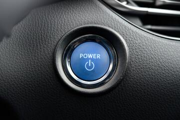 Power button in a car