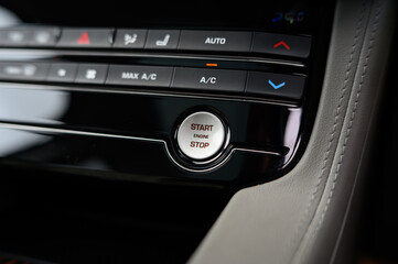 Naklejka premium START / STOP Button in car