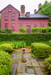 Obraz premium Governor Stephen Hopkins House, Museum and National Historic Landmark, of Stephen Hopkins, signer of the Declaration of Independence