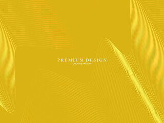 Luxury background, with abstract gold lines pattern.