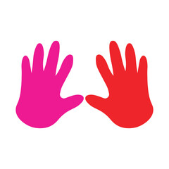 Autism Colorful Hand