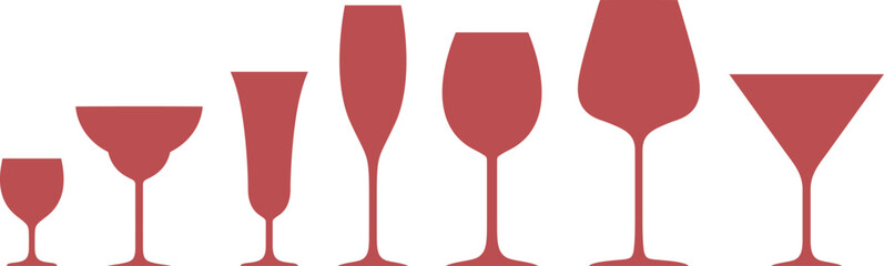 Wineglass logo. Icon. Isolated wineglass on white background