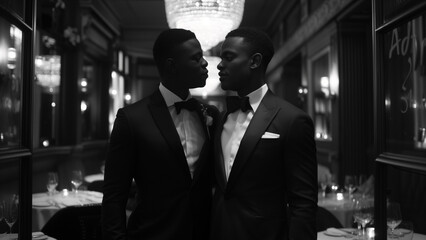 Cherished Moments: A Black Gay Couple’s Night Out