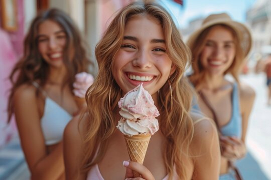 Summer Smiles A Sweet Treat for the Season Generative AI