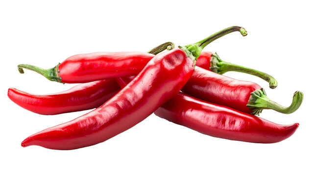 a group of red chili peppers