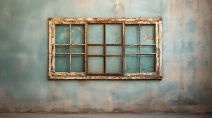 antique window with frame