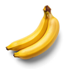 individually banana on transparency background PNG