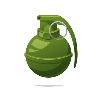 green grenade isolated on white background clip art preview