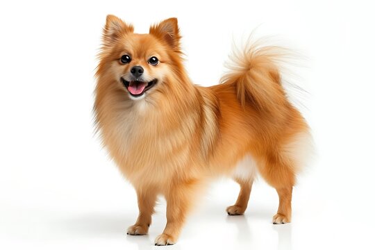 german spitz breed dog isolated on white background