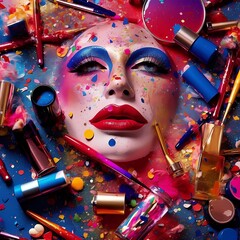 Artistic Makeup Explosion