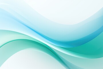 Naklejka premium abstract background with smooth lines in turquoise and white colors
