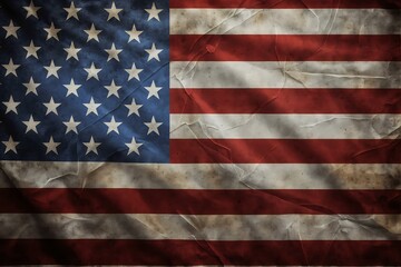 Obraz premium Patriot Day: A Memorial to American Veterans, Flag Background