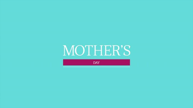 A Mother's Day greeting card with a blue background, Happy Mother's Day in pink lettering, and a mother-child picture captures the essence of celebrating and honoring mothers on their day