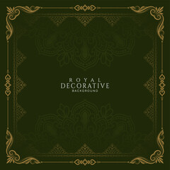 Classic stylish floral frame luxurious royal background