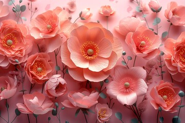 Pink Petals A Monthly Celebration of Spring's Delicate Beauty Generative AI