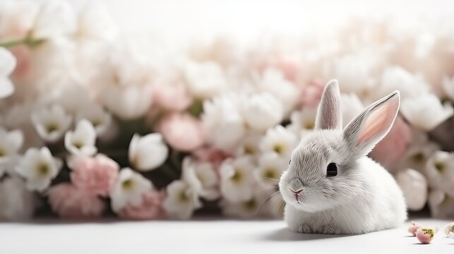 Colorful easter greeting card with creative design free space for personalized messages text