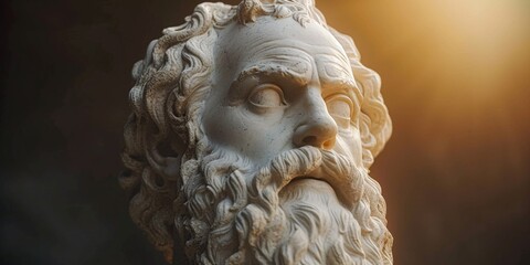 Roman God of Wisdom Generative AI - obrazy, fototapety, plakaty