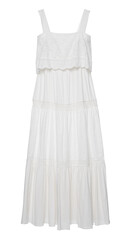 White dress are vintage isolated on white