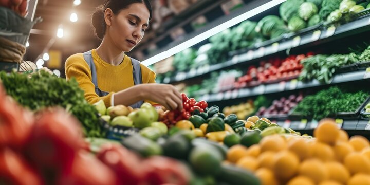 Person In Supermarket