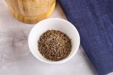 Zeera seeds in the bowl