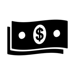 Paper money icon design vector template