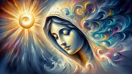 Bright and Vibrant Heavenly Vision: Fatima's Dancing Sun Miracle and Our Lady's Prophecy.