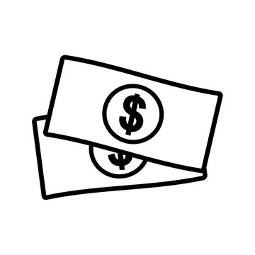 Paper money icon design vector template