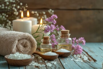 Aromatherapy and Spa Concept. 