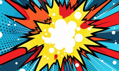 Explosive Creativity: A Colorful Comic-Style Bang Unleashes Dynamic Fun - Generative AI