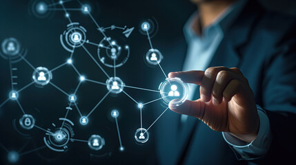 Obraz premium human ressource background 