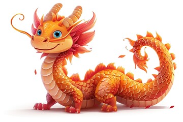 Cartoon image of a Chinese dragon